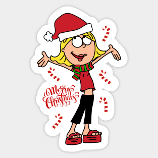 Merry Lizzie X'mas Sticker